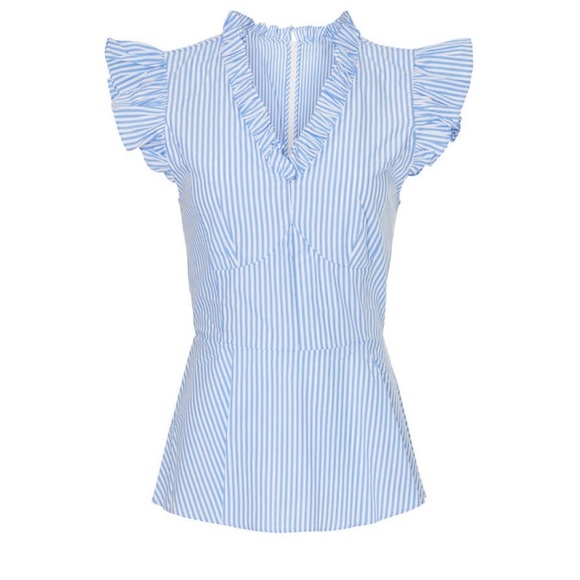 Excellent condition/like new TOME Collective peplum top sz 2 - Picture 2 of 4